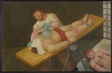 Fernando Botero Painting - Llega Abu Ghraib Fernando Botero